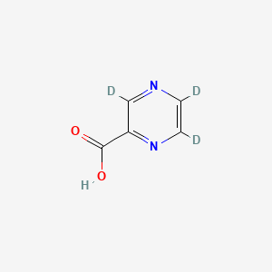 molecular formula C5H4N2O2 B12415742 Pyrazinecarboxylic Acid-d3 