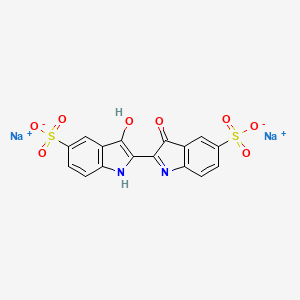 molecular formula C16H8N2Na2O8S2 B12415798 disodium;2-(3-hydroxy-5-sulfonato-1H-indol-2-yl)-3-oxoindole-5-sulfonate 