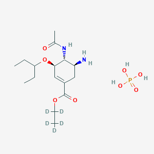 molecular formula C16H31N2O8P B12415808 Oseltamivir-d5 (phosphate) 