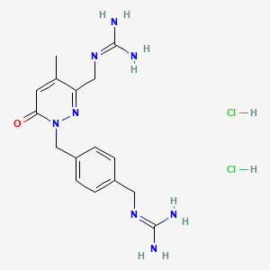 molecular formula C16H24Cl2N8O B12415813 DNA crosslinker 4 dihydrochloride 