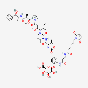 molecular formula C66H98N8O20 B12415875 MC-betaglucuronide-MMAE-1 