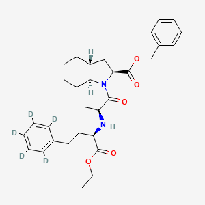 molecular formula C31H40N2O5 B12415925 Epi Trandolapril-d5 benzyl ester 