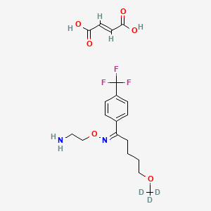 molecular formula C19H25F3N2O6 B12415952 (E)-Fluvoxamine-d3 (maleate) 