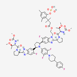 molecular formula C72H86F5N10O14P B12415966 NS5A-IN-1 