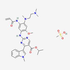 molecular formula C33H43N7O7S B12415971 Mobocertinib mesylate 