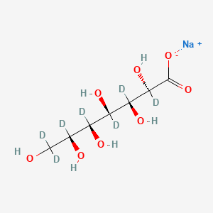 molecular formula C7H13NaO8 B12415972 D-Glycero-D-guloheptonate-d7 