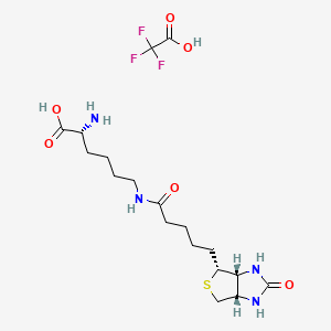 molecular formula C18H29F3N4O6S B12415982 Biotinylated-D-lysine TFA 