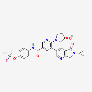 molecular formula C27H24ClF2N5O4 B12415988 Bcr-abl-IN-4 