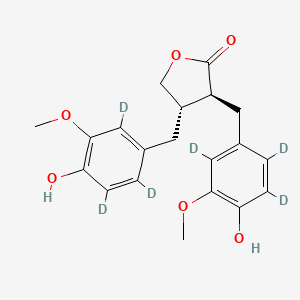 molecular formula C20H22O6 B12416024 Matairesinol-d6 