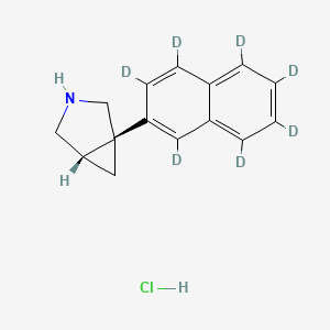 molecular formula C15H16ClN B12416028 Centanafadine-d7 (hydrochloride) 