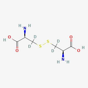 molecular formula C6H12N2O4S2 B12416036 L-Cystine-d4 
