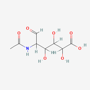 5-Acetamido-2,3,4-trihydroxy-6-oxohexanoic acid