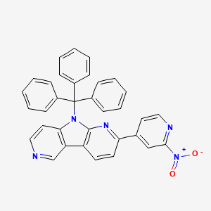 molecular formula C34H23N5O2 B12416040 Tau tracer 1 