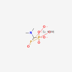 molecular formula C3H7NO6P2Tc B1241607 Tc-99m-Dimethylaminomethylene diphosphonate CAS No. 66225-86-3