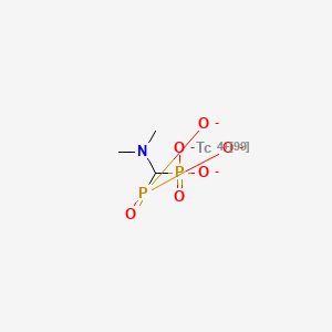 molecular formula C3H7NO6P2Tc B1241607 Technetium Tc 99m dimethylaminomethylene diphosphonate CAS No. 66225-86-3