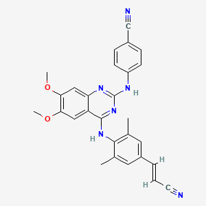 molecular formula C28H24N6O2 B12416127 HIV-1 inhibitor-21 