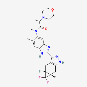 molecular formula C25H30F2N6O2 B12416173 Itk/trka-IN-1 