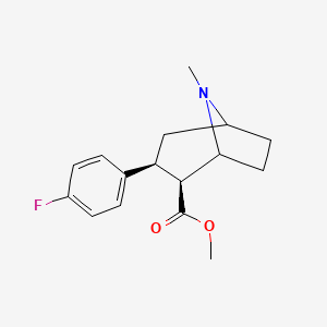 molecular formula C16H20FNO2 B1241618 3beta-(4-Fluorophenyl)tropane-2beta-carboxylic acid methyl ester 
