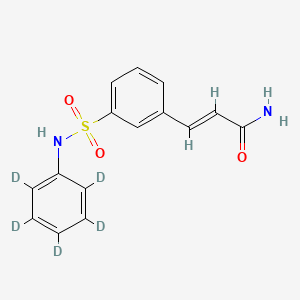 molecular formula C15H14N2O3S B12416192 Belinostat amide-d5 