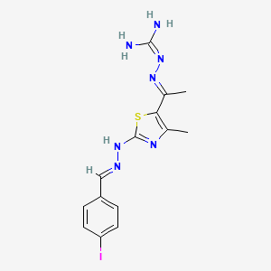 molecular formula C14H16IN7S B12416200 Mmp-2/9-IN-1 