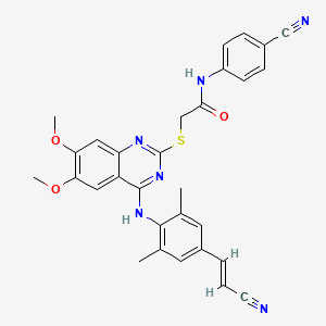 molecular formula C30H26N6O3S B12416247 HIV-1 inhibitor-22 