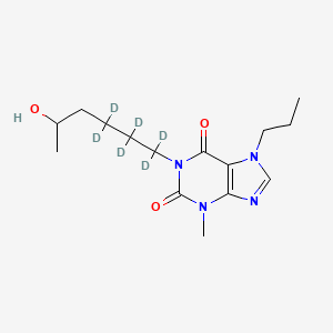 molecular formula C15H24N4O3 B12416265 (Rac)-5-Hydroxy propentofylline-d6 