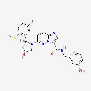 molecular formula C25H23F2N5O2S B12416304 Trk-IN-18 