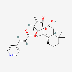 molecular formula C28H33NO5 B12416305 Anticancer agent 26 
