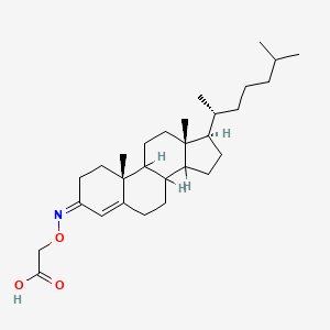 molecular formula C29H47NO3 B1241635 4-Cholesten-3-(O-carboxymethyl)oxime CAS No. 73489-89-1