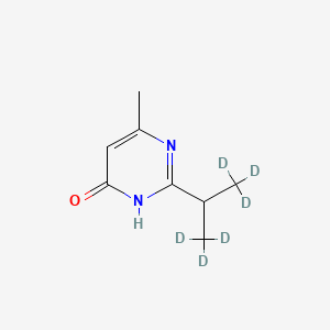 molecular formula C8H12N2O B12416398 2-Isopropyl-6-methyl-4pyrimidinol-d6 