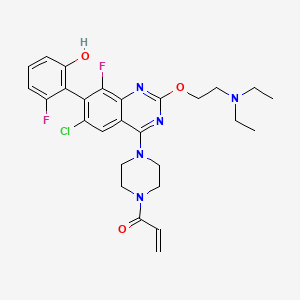 molecular formula C27H30ClF2N5O3 B12416457 KRAS inhibitor-6 