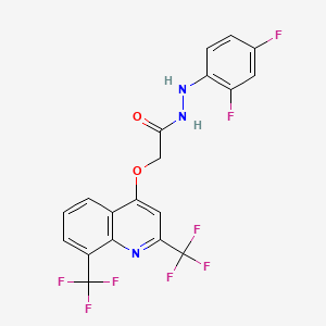 molecular formula C19H11F8N3O2 B12416475 Antifungal agent 15 