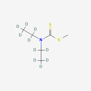 molecular formula C6H13NS2 B12416502 Disulfiram impurity 1-d10 