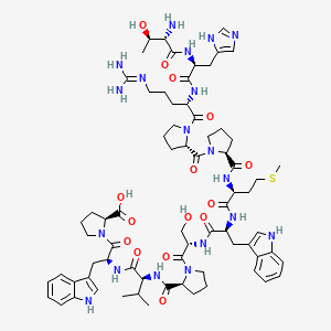 molecular formula C71H99N19O15S B12416514 TfR-T12 