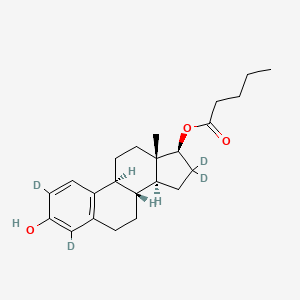 molecular formula C23H32O3 B12416534 Estradiol valerianate-d4 