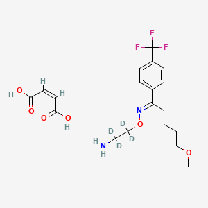 molecular formula C19H25F3N2O6 B12416547 Fluvoxamine-d4 (maleate) 