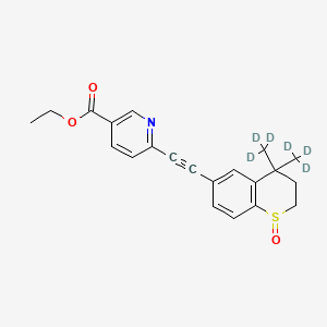 molecular formula C21H21NO3S B12416578 Tazarotene sulfoxide-d8 