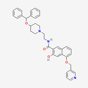molecular formula C37H37N3O4 B1241659 Unii-2K83jyy5S9 