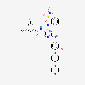 molecular formula C38H49N9O6S B12416665 Fgfr3-IN-3 