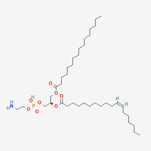 molecular formula C39H76NO8P B1241669 1-hexadecanoyl-2-(11Z-octadecenoyl)-sn-glycero-3-phosphoethanolamine 