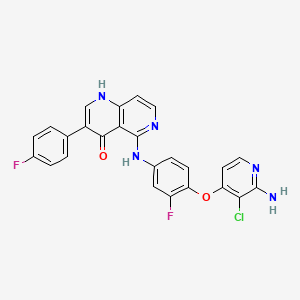 molecular formula C25H16ClF2N5O2 B12416723 MET kinase-IN-3 