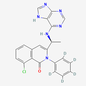 molecular formula C22H17ClN6O B12416782 Duvelisib-d5 
