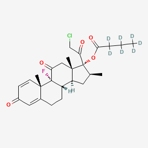 molecular formula C26H32ClFO5 B12416853 Clobetasone 17-Butyrate-d7 