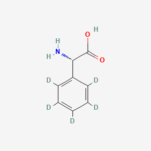 molecular formula C8H9NO2 B12416869 L-(+)-2-Phenylglycine-d5 