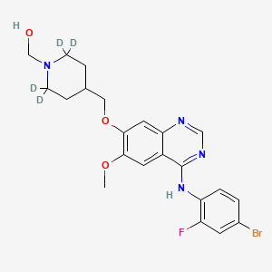 molecular formula C22H24BrFN4O3 B12416895 Hydroxy Vandetanib-d4 