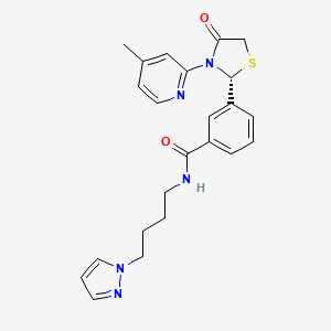 molecular formula C23H25N5O2S B12416934 Antitumor agent-51 