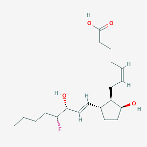 molecular formula C20H33FO4 B1241695 (Z)-7-[(1R,2R,5S)-2-[(E,3R,4R)-4-fluoro-3-hydroxyoct-1-enyl]-5-hydroxycyclopentyl]hept-5-enoic acid 