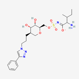 molecular formula C23H35N5O7S B12416950 Isoleucyl tRNA synthetase-IN-1 