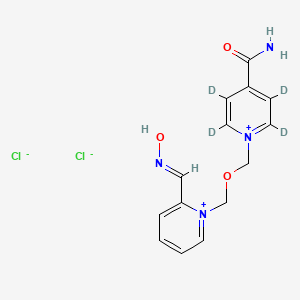 molecular formula C14H16Cl2N4O3 B12416982 Asoxime-d4 (dichloride) 