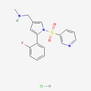 molecular formula C17H17ClFN3O2S B12416998 Vonoprazan (hydrochloride) 